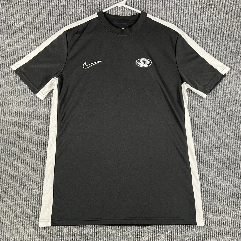 Missouri‎ Tigers Mizzou Shirt Mens Large Nike Black Short Sleeve Slim Fit SEC